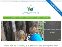 Tablet Screenshot of growwithusacademy.com